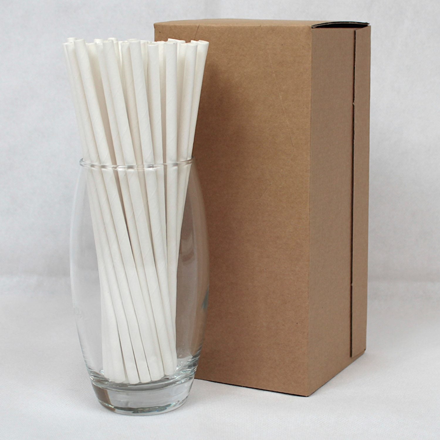 White Paper Straws (6mm x 200mm) - Intrinsic Paper Straws