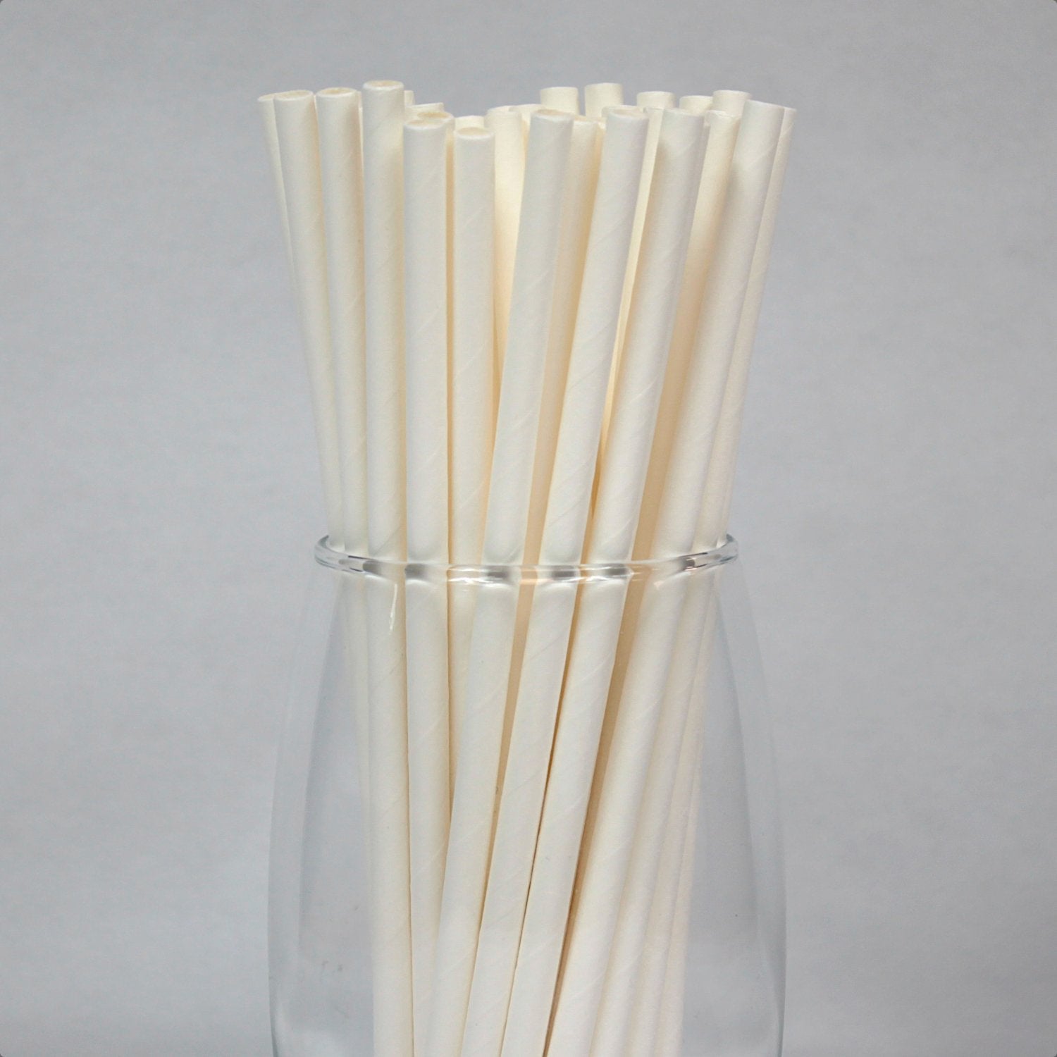 Individually Wrapped White Paper Straws (6mm x 200mm) - Intrinsic Paper Straws
