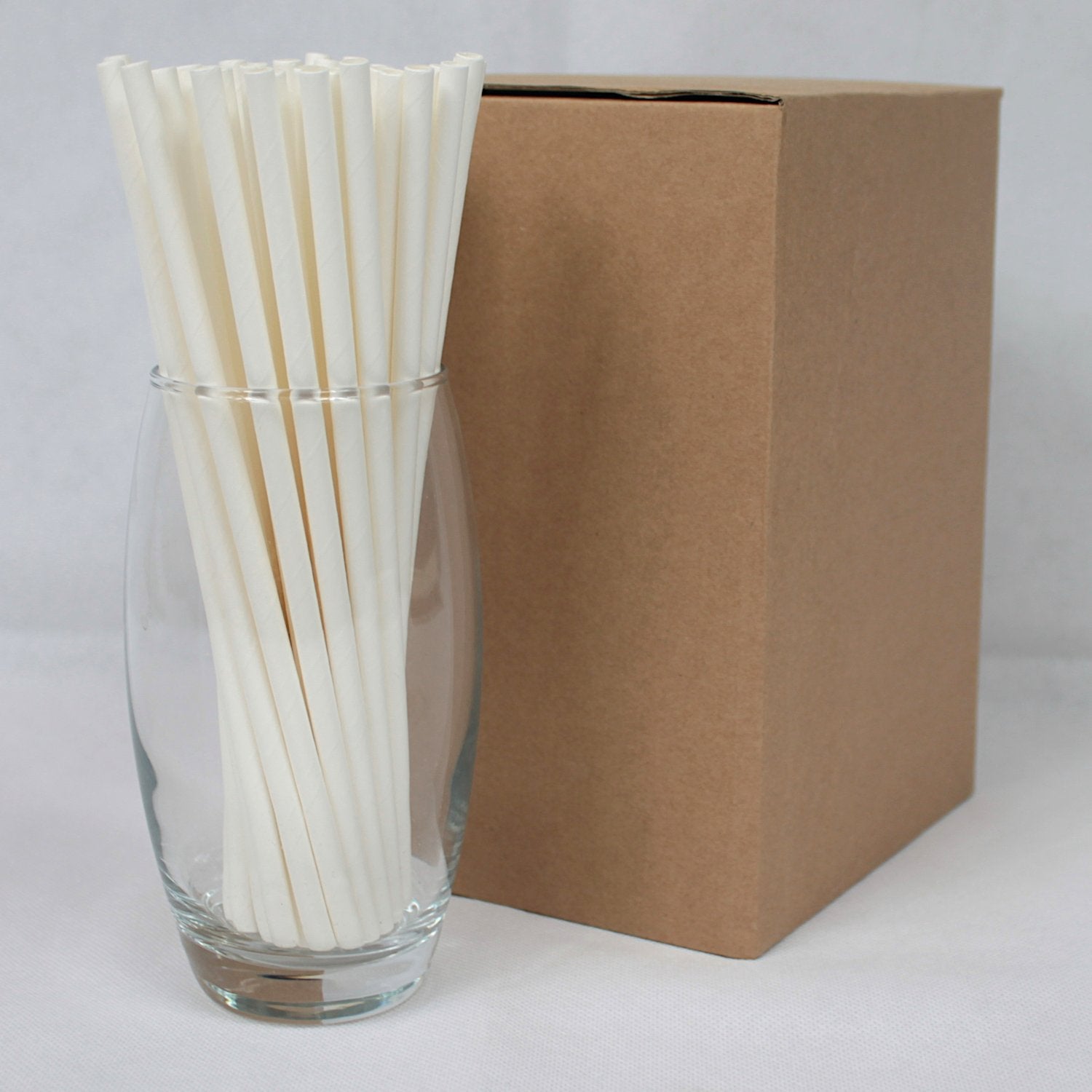 White Paper Straws (6mm x 200mm) - Intrinsic Paper Straws