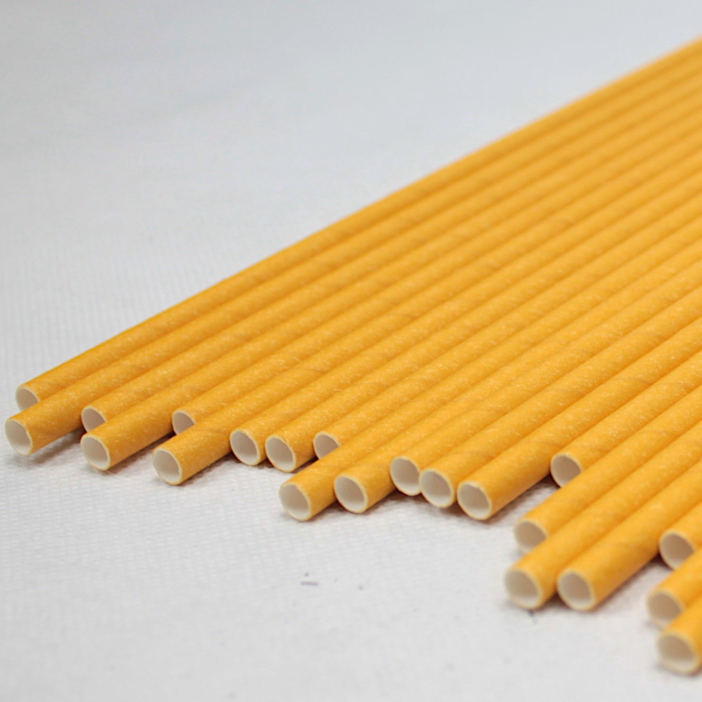 Yellow Paper Straws (6mm x 200mm) - Quality Drinking Straws - Intrinsic Paper Straws