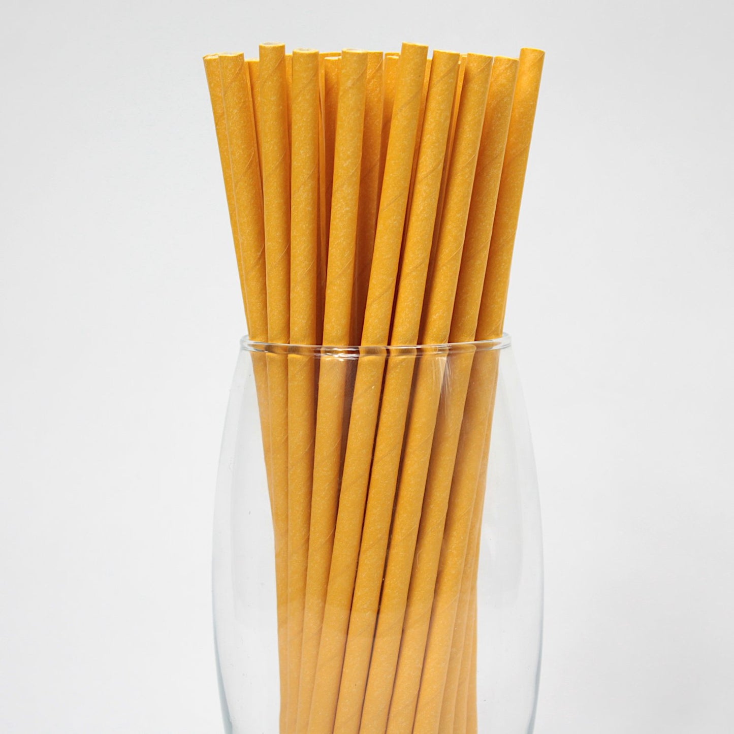 Yellow Paper Straws (6mm x 200mm) - Quality Drinking Straws - Intrinsic Paper Straws