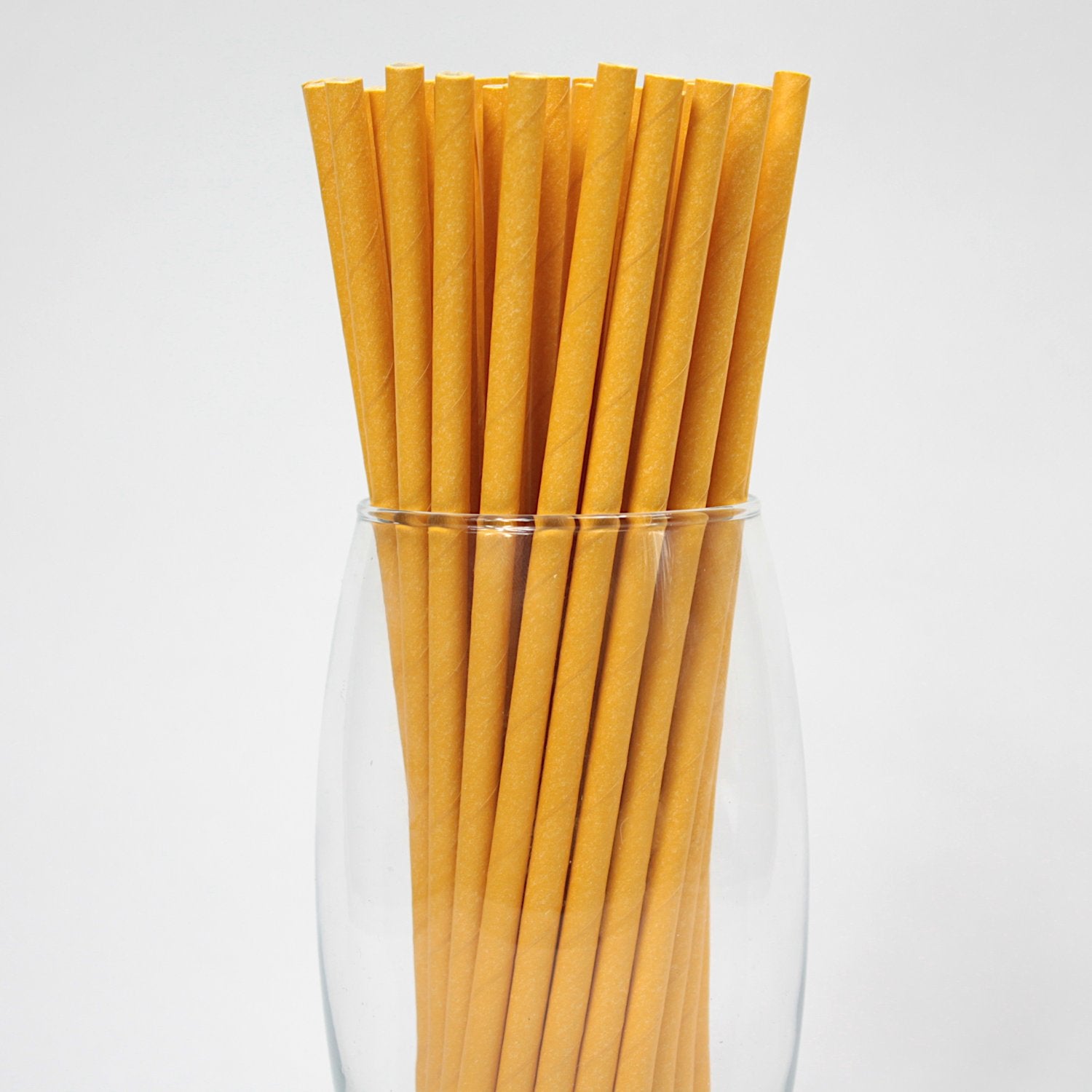 Yellow Paper Straws (6mm x 200mm) - Quality Drinking Straws - Intrinsic Paper Straws