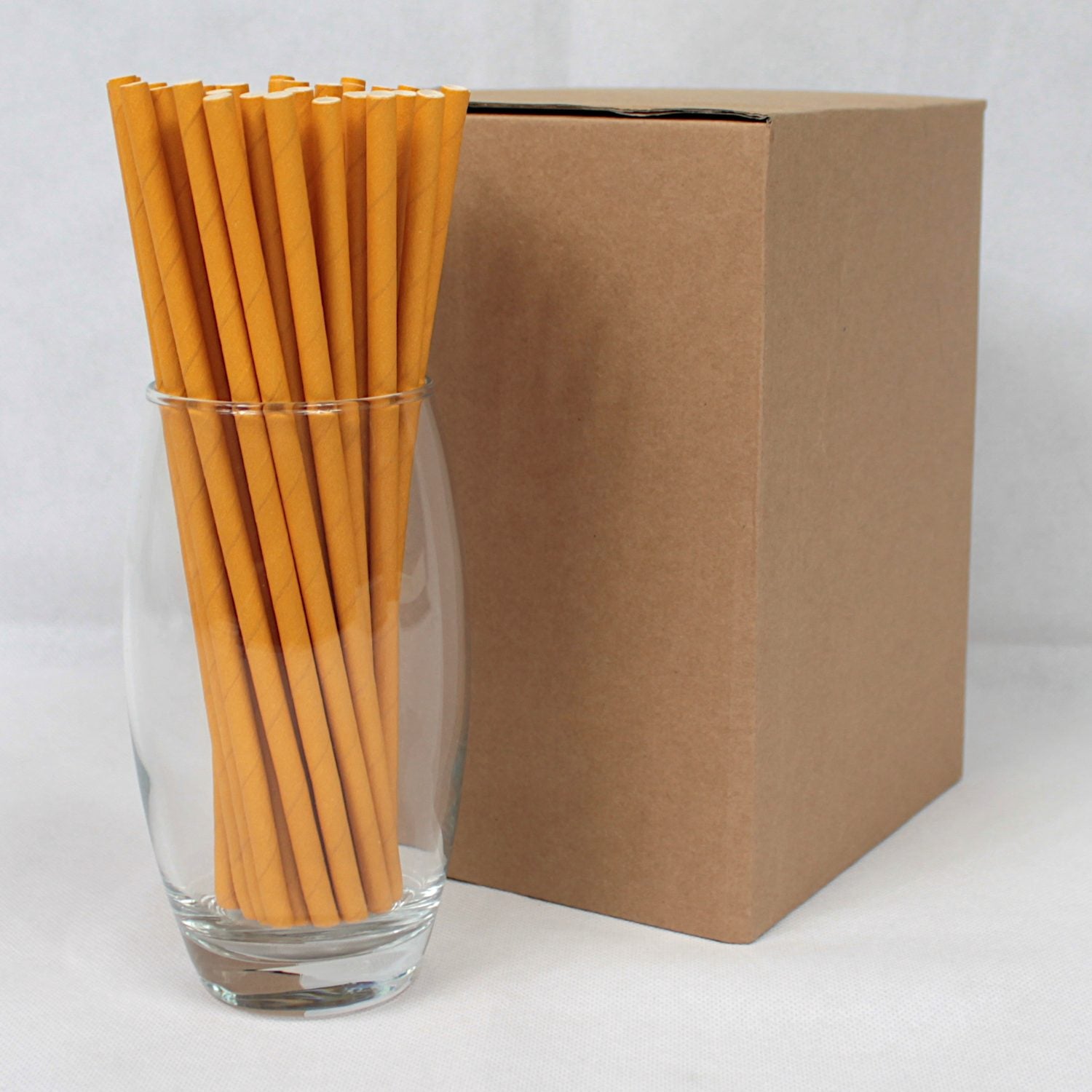 Yellow Paper Straws (6mm x 200mm) - Intrinsic Paper Straws