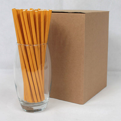 Yellow Paper Straws (6mm x 200mm) - Intrinsic Paper Straws